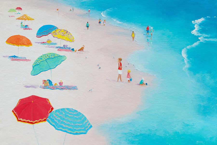 Beach Painting - One Summer #1 Painting by Jan Matson