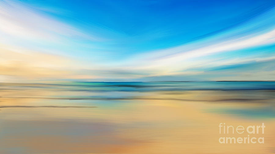 Beach Sunrise #1 Digital Art by Anthony Fishburne