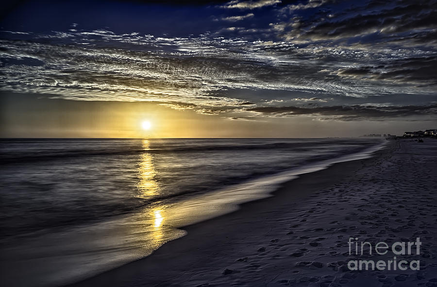 Beach Sunset 1021b Photograph by Walt Foegelle