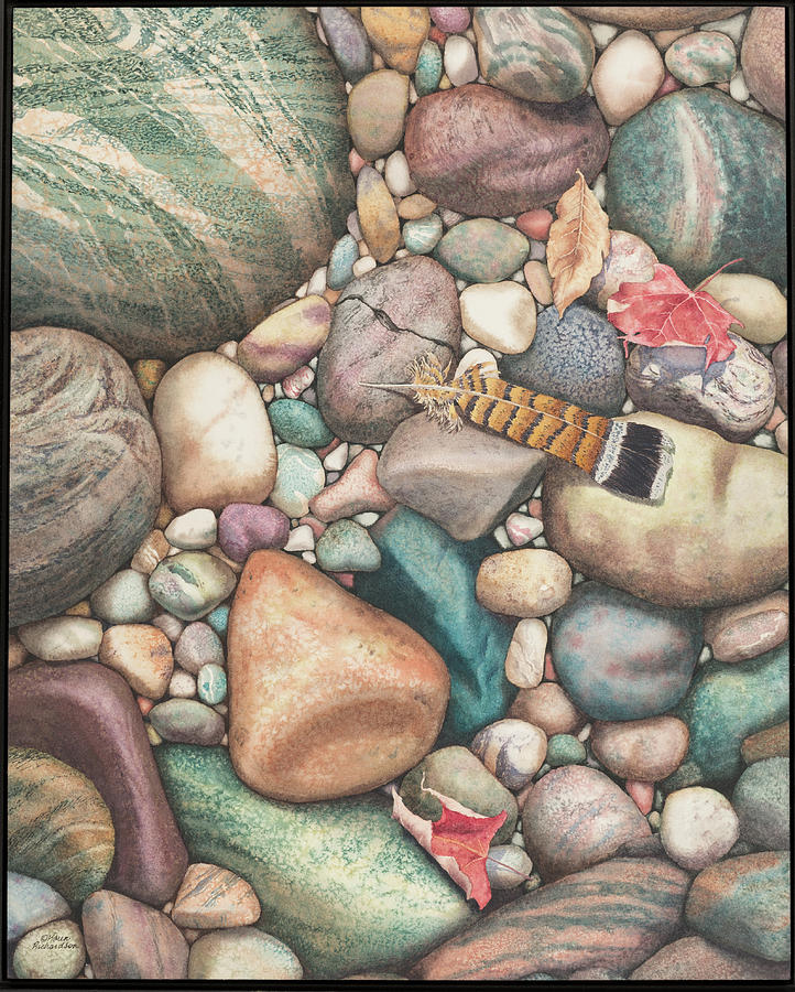 Beach Treasures #2 Painting by Karen Richardson