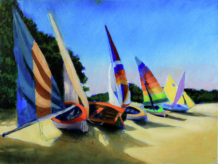 Beached #2 Painting by David Zimmerman