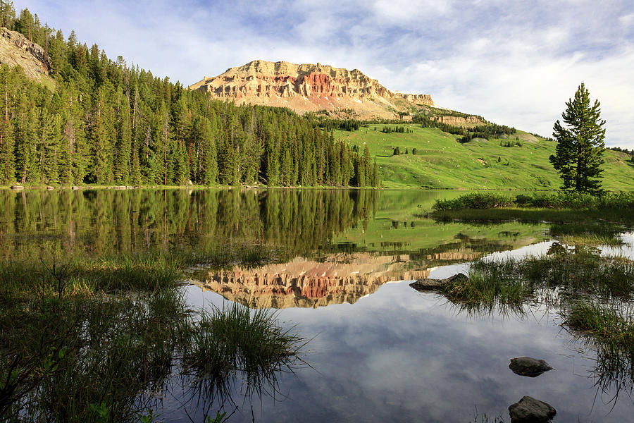 Beartooth Butte Reflections #1 Photograph by Jack Bell