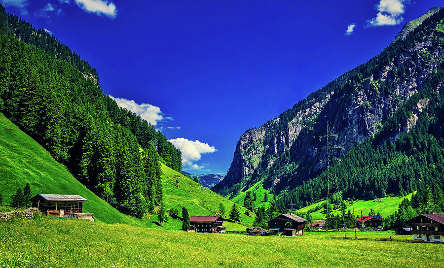 Beautiful Austrian Alpine Valley #1 Photograph by Mountain Dreams
