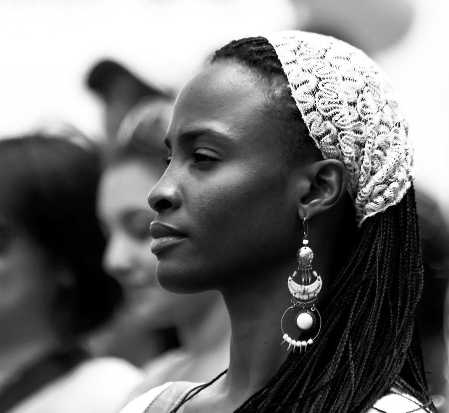 Beautiful Black girl  #1 Photograph by Alex Lyubar