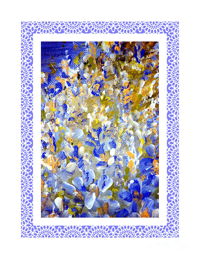 Beautiful.  Flowers Painting in a White Frame Painting by Oksana Semenchenko