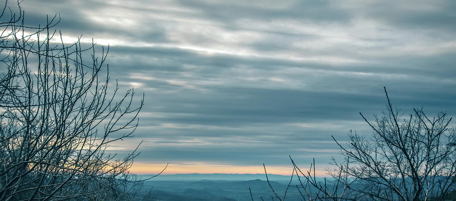 Beautiful Pastel Colors Sunrise In Blue Ridge Mountains #1 Photograph by Alex Grichenko