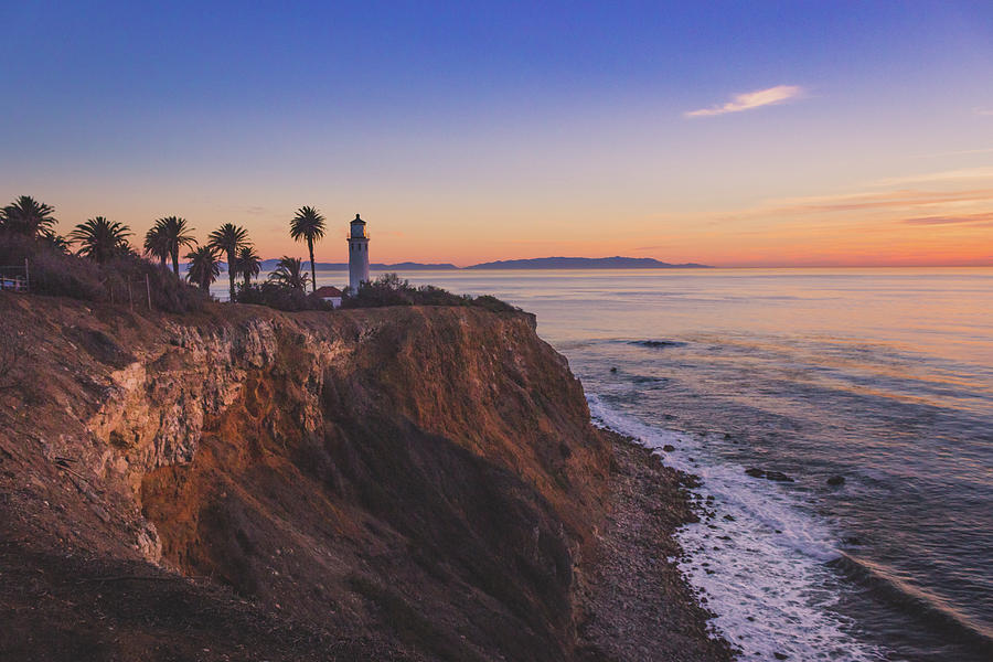 Beautiful Point Vicente Lighthouse at Sunset #1 Photograph by Andy Konieczny