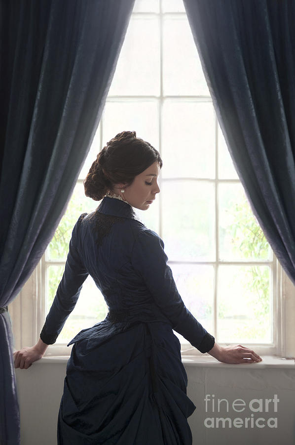 Beautiful Victorian Woman At The Window #1 Photograph by Lee Avison