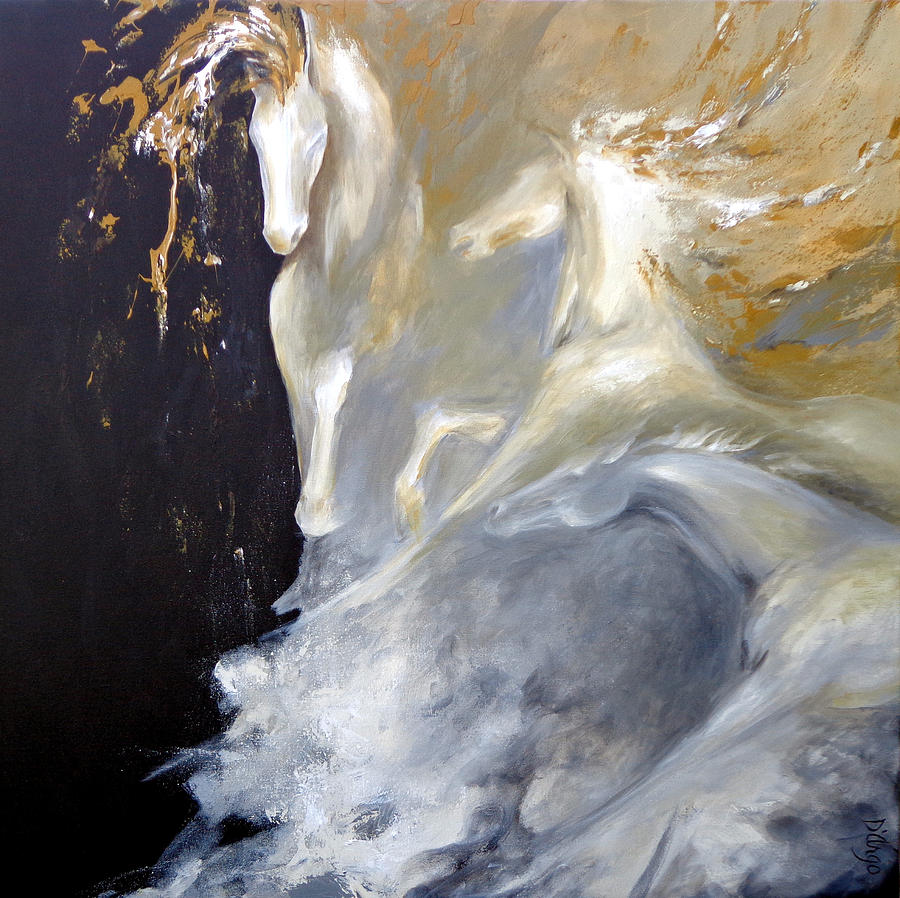 Horse Painting - Beauty For Ashes by Dina Dargo