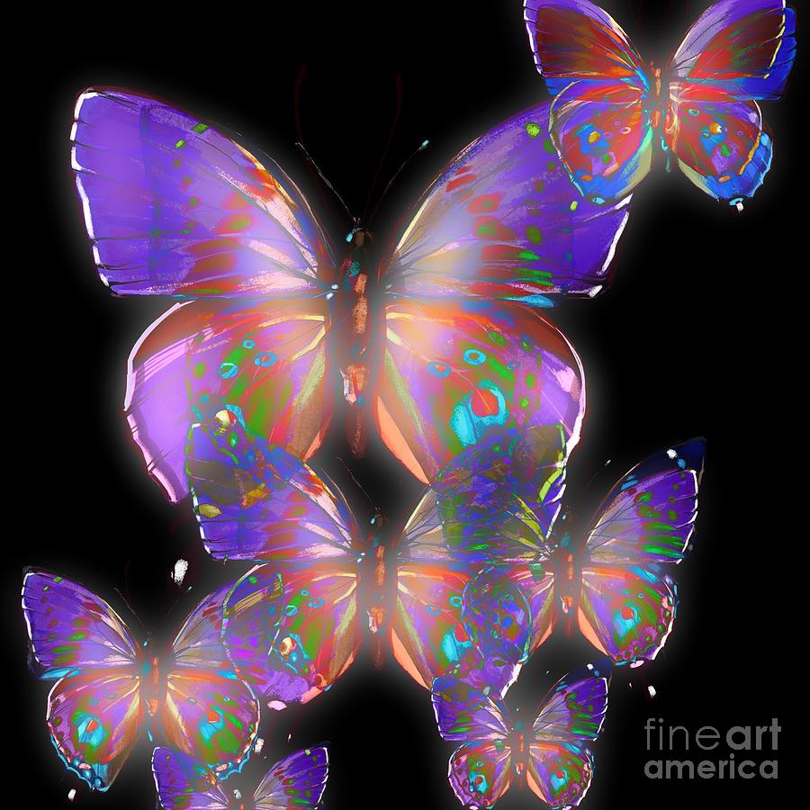 Beauty Of Butterflies Digital Art by Gayle Price Thomas