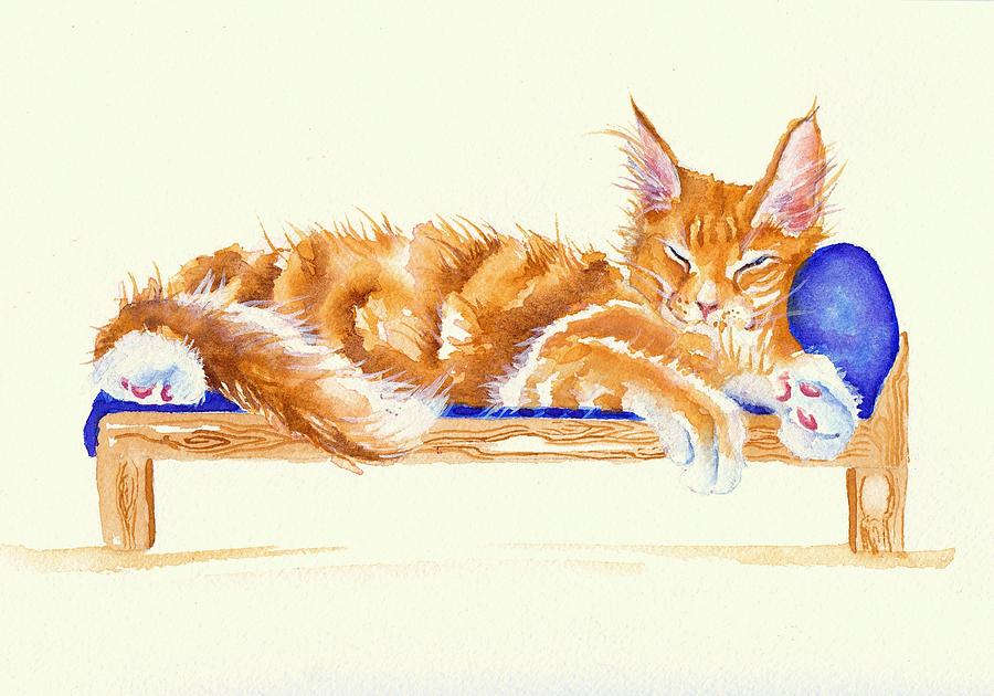 Bed Time Painting by Debra Hall