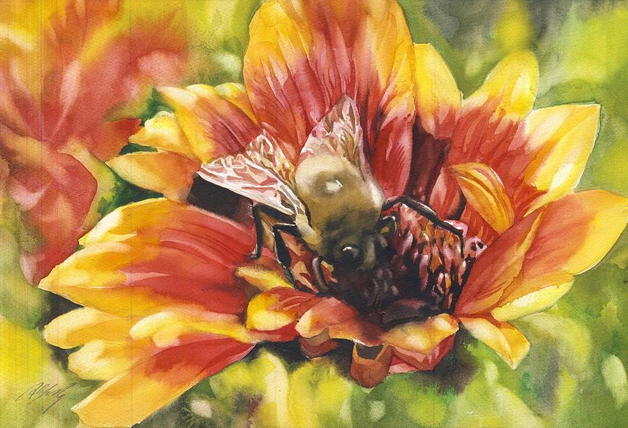 Bee In A Blanket #1 Painting by Alfred Ng