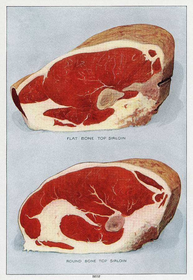 Beef Sirloins #1 Drawing by Vincent Monozlay