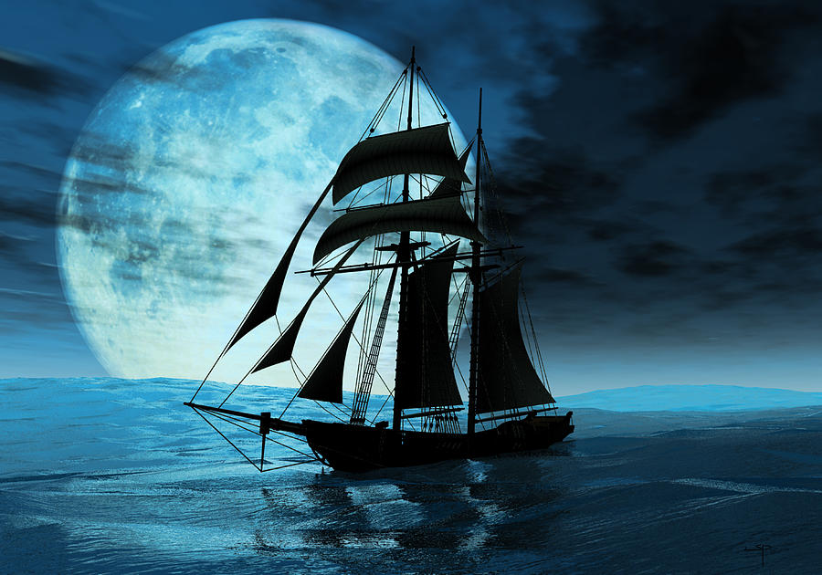 Sailing Ships Digital Art - Before the Storm #1 by Steven Palmer