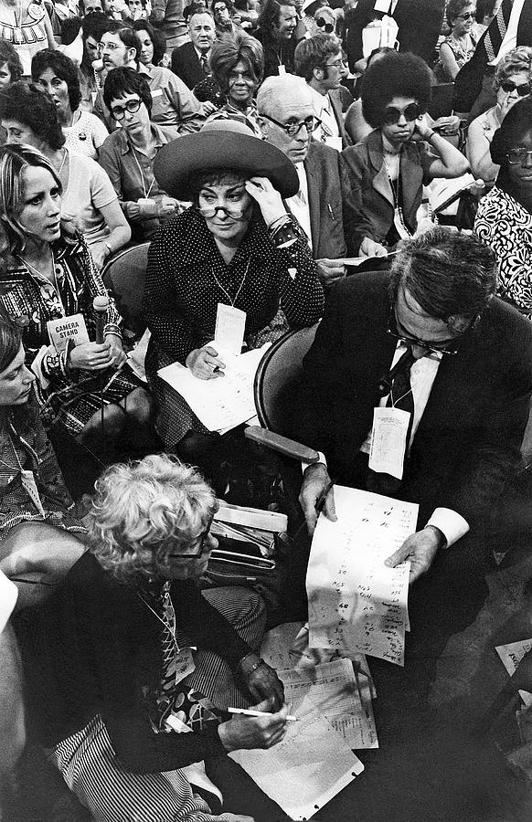 Bela Abzug  Democratic National  Convention Miami Beach Florida 1972 #3 Photograph by David Lee Guss