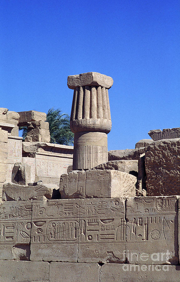 Belief in the Hereafter - Luxor Karnak Temple Photograph by Urft Valley Art \ Matt J G  Maassen-Pohlen