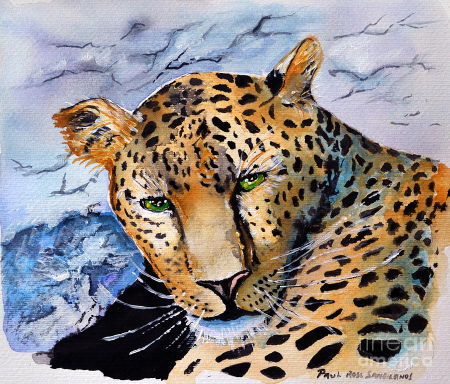Jungle Painting - Belize Cat #1 by Paul Sandilands
