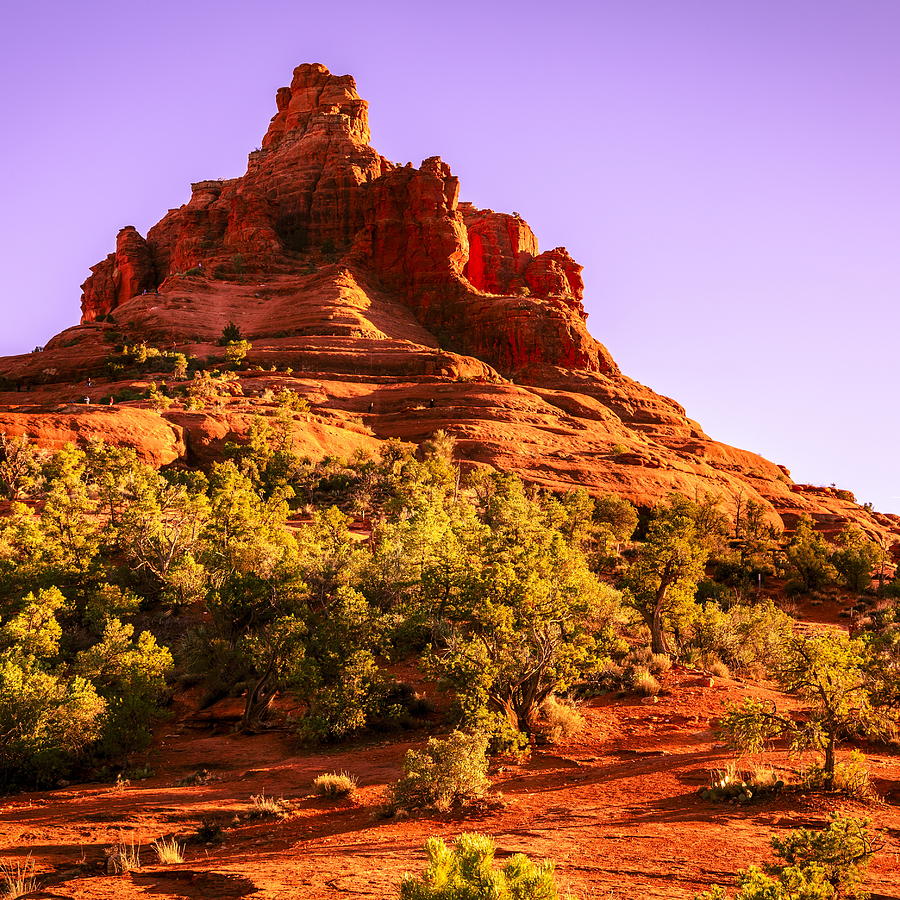 Bell Rock in Sedona at sunset Photograph by Alexey Stiop