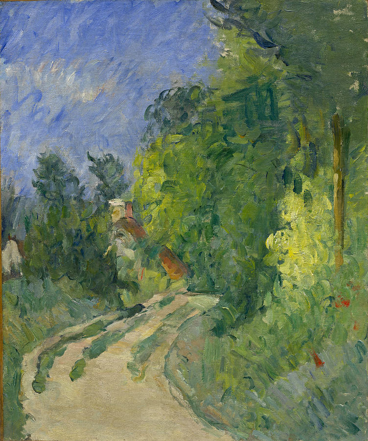 Bend in the Road Through the Forest #2 Painting by Paul Cezanne