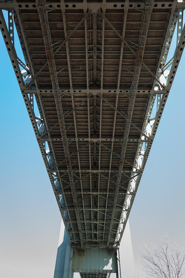 Beneath the Verrazano-Narrows Bridge #1 Photograph by Erin Cadigan