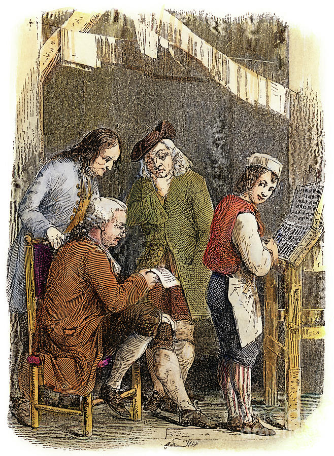 Benjamin Franklin #1 Drawing by Granger