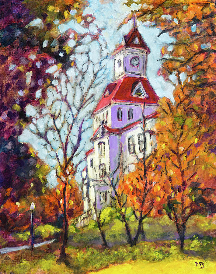 Benton County Courthouse Painting by Mike Bergen