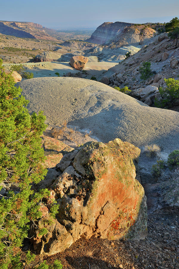 Bentonite Quarry overlooking Bangs Canyon #1 Photograph by Ray Mathis