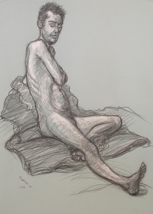 Bert Seated #1 Drawing by Donelli  DiMaria