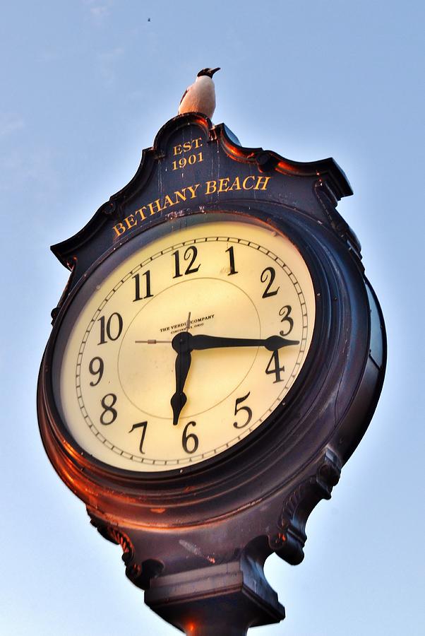 Bethany Beach Clock Tower #1 Photograph by Kim Bemis