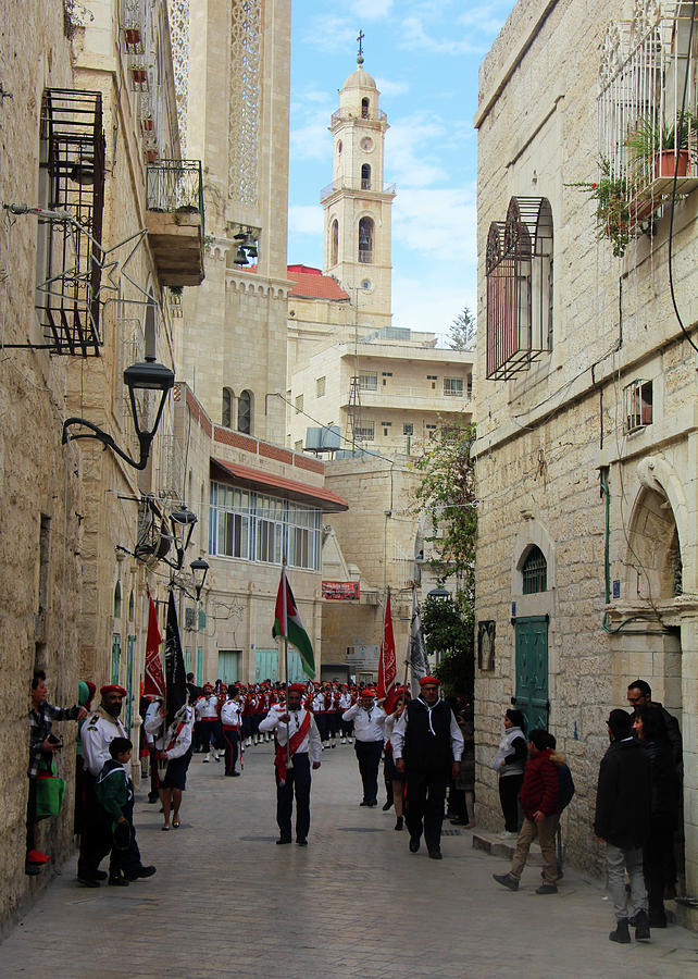 Bethlehem Star Street #1 Photograph by Munir Alawi