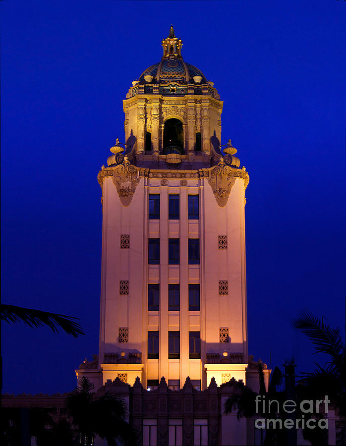 Beverly Hills City Hall Tower #1 Photograph by Wernher Krutein