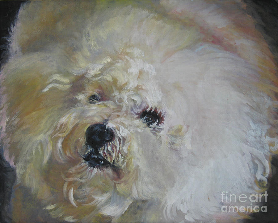 Dog Painting - Bichon Frise #1 by Lee Ann Shepard
