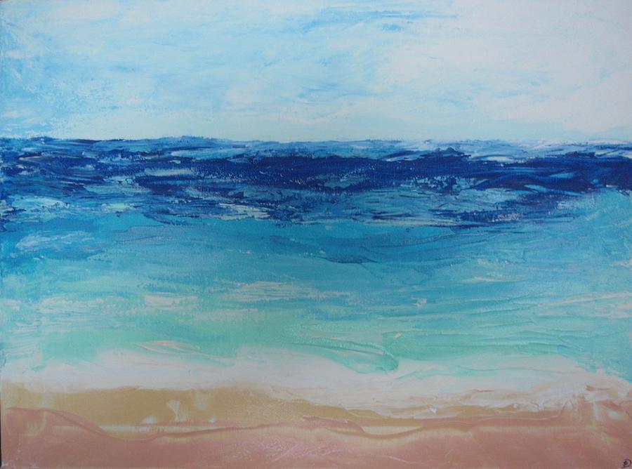 Sea Painting - Big blue by Happy Den