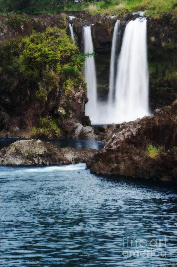 Cool Photograph - Big Island Waterfall #1 by Greg Vaughn - Printscapes
