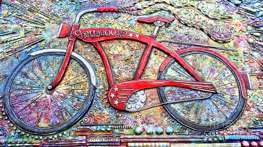 Big Red Bike Photograph by ChaNooga Annie | Fine Art America