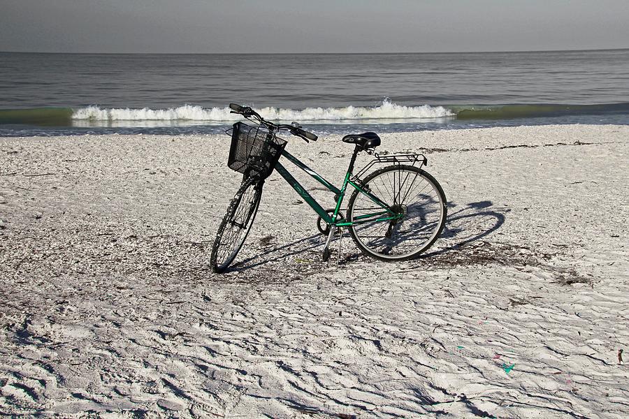 Bike on Barefoot Beach #1 Photograph by Michiale Schneider