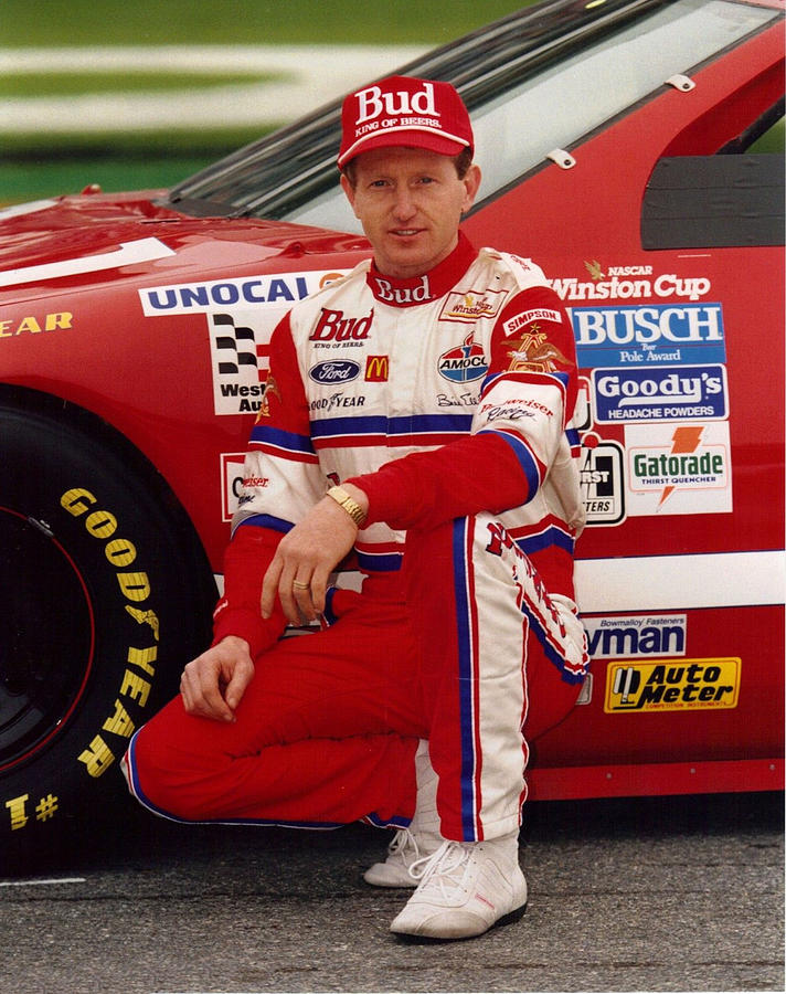 Bill Elliott # 11 Budweiser Thunderbird At Daytona Photograph by David ...