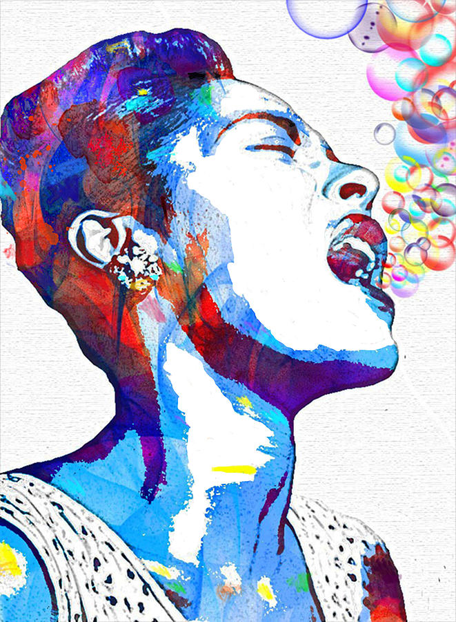 Billie Holiday #1 Mixed Media by Vel Verrept