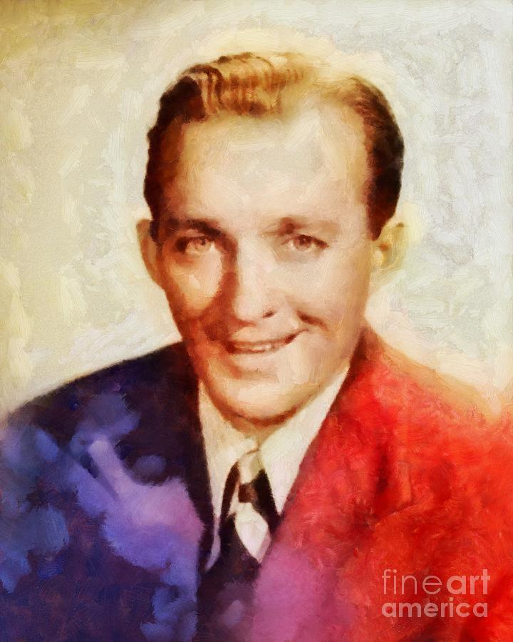 Bing Crosby, Vintage Hollywood Legend Painting