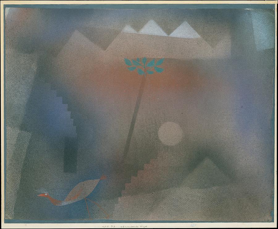 Bird Wandering Off #1 Painting by Paul Klee
