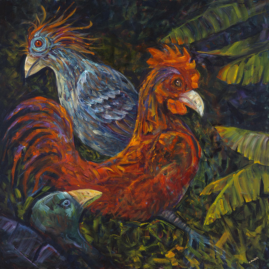 Birditudes Painting by Claudia Goodell