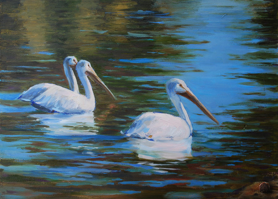 Birds of a Feather #1 Painting by Billie Colson