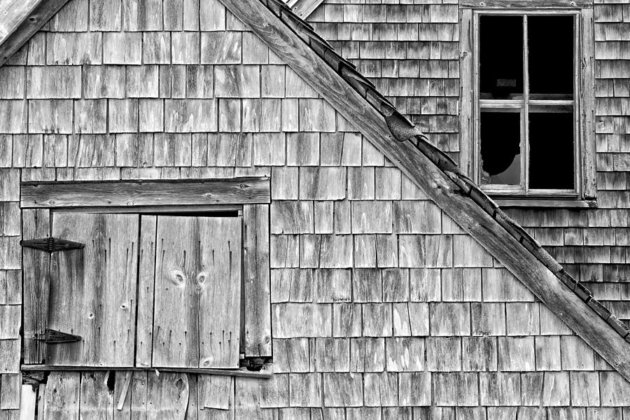 Black and White Old Building In Maine #2 Photograph by Keith Webber Jr