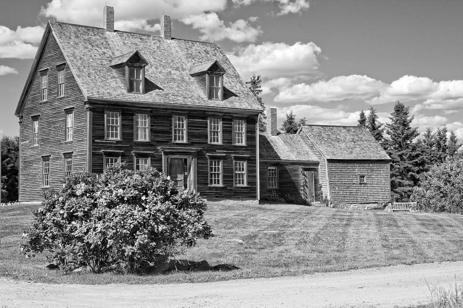 Black and White Photograph of Olsen House Cushing Maine #1 Photograph by Keith Webber Jr
