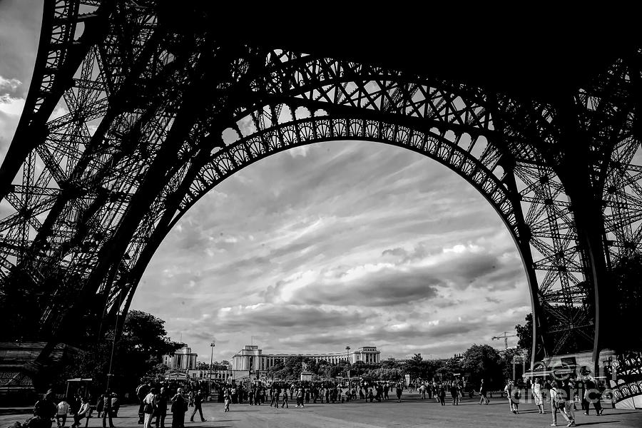 Black Eiffel Tower  #2 Photograph by Chuck Kuhn