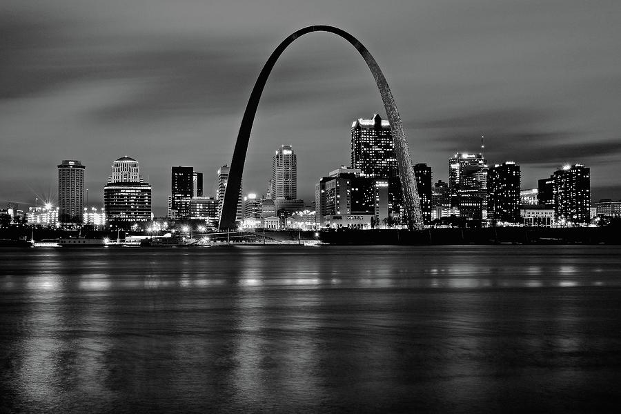 Black Night in St Louis #2 Photograph by Frozen in Time Fine Art Photography