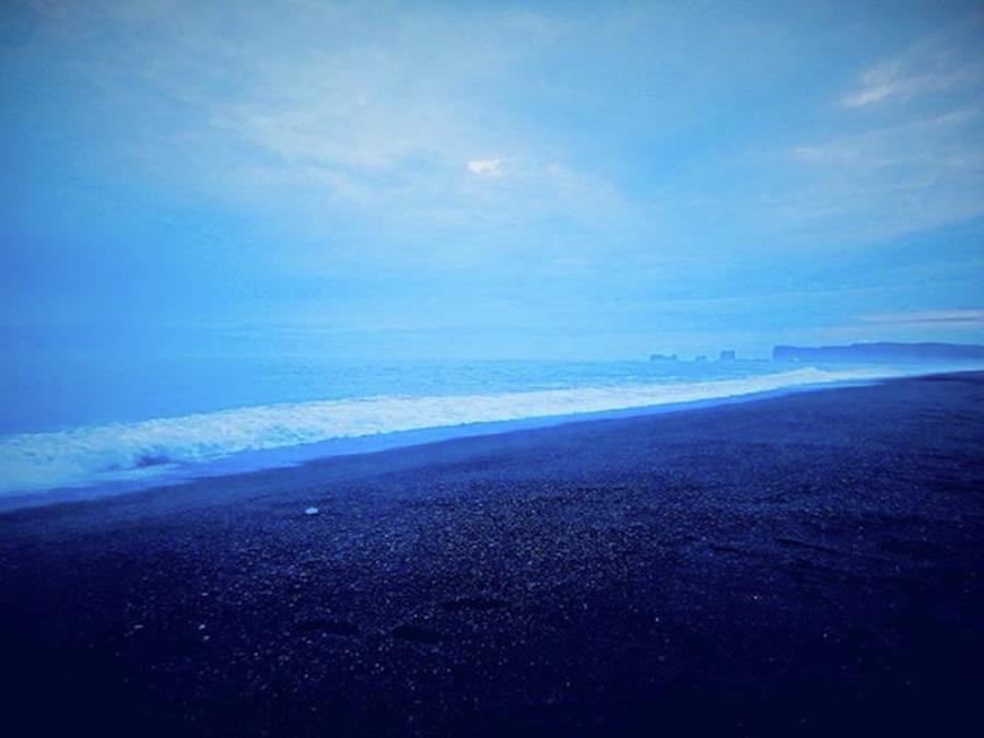Nature Photograph - Black Sand Beach, Iceland #1 by Gerhard Slama