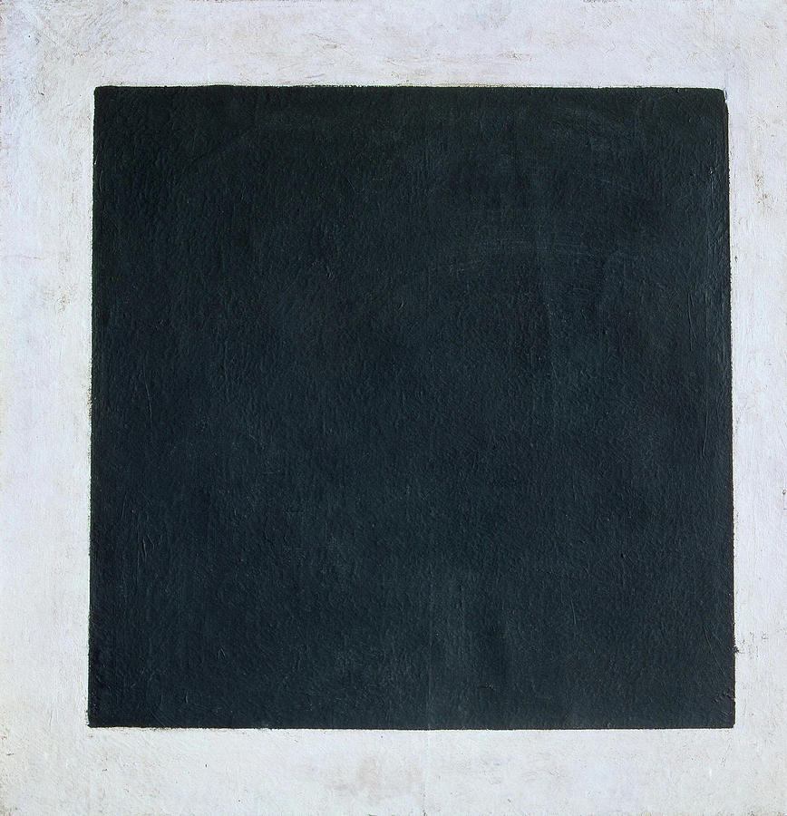 Primary Colors Painting - Black Square #1 by Kazimir Malevich
