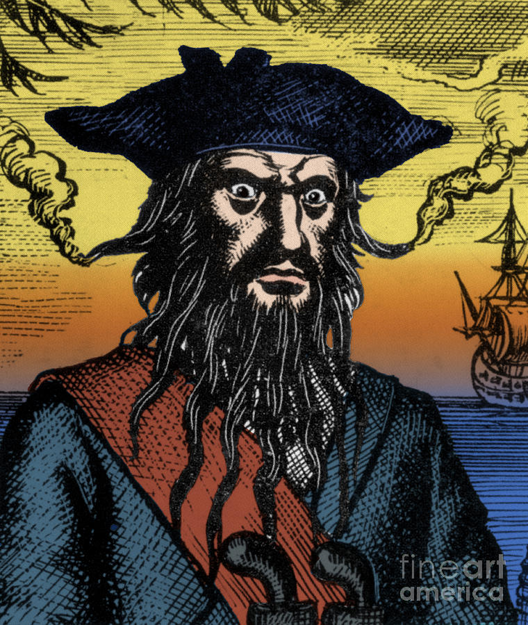 Portrait Photograph - Blackbeard, Edward Teach, English Pirate #1 by Science Source