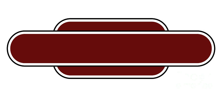 blank railroad sign